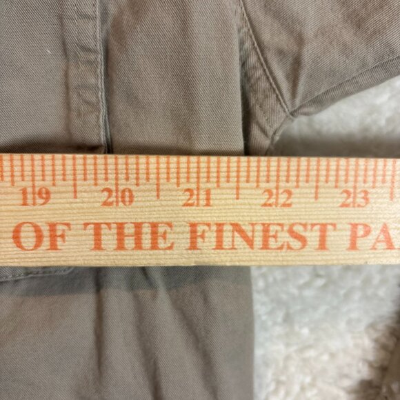 Bugle Boy Originals Cargo Mens Long Sleeve Button-Up Shirt Size L Beige Cotton - Picture 7 of 12